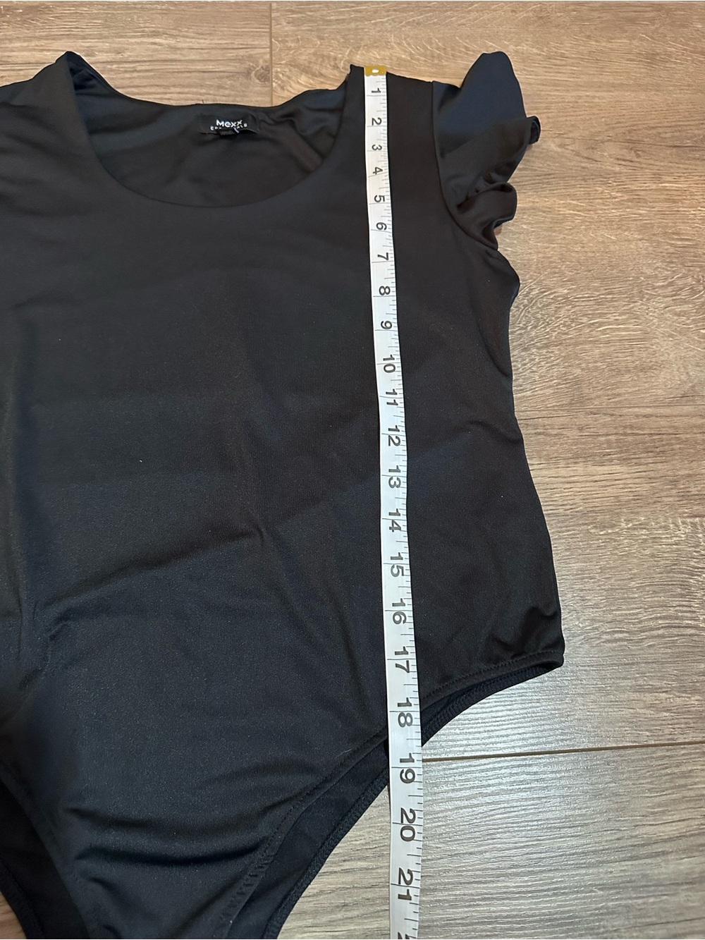 MEXX Black Flutter Sleeve Bodysuit | Size Medium - Picture 9 of 11